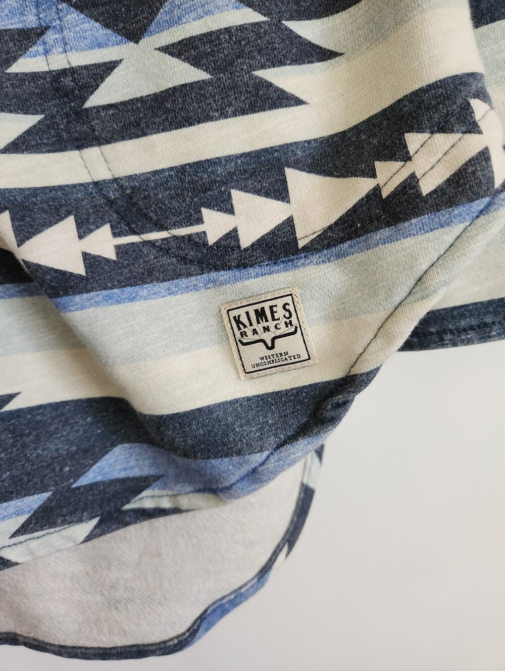 Kimes Ranch Blue Aztec-Print Pullover Sweater - Picture 4 of 7